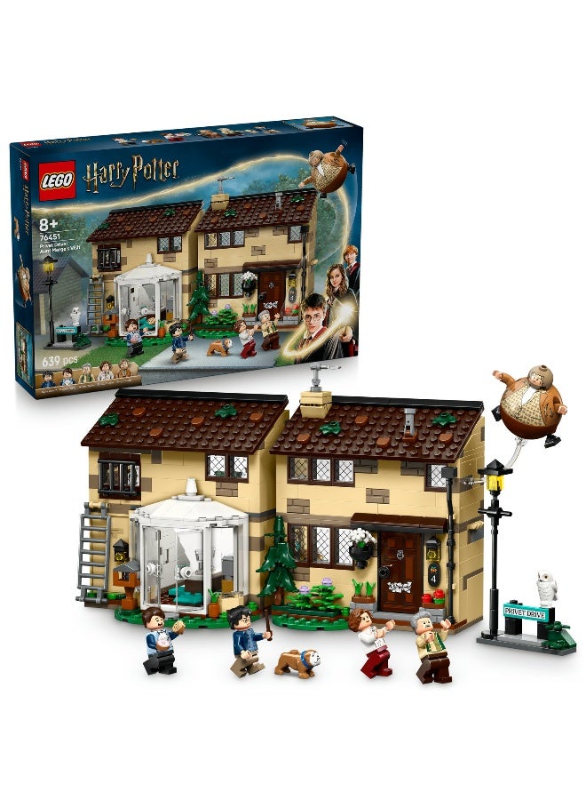 LEGO Harry Potter Privet Drive: Aunt Marge’s Visit 76451 Building Set (639 Pieces) - Image 1