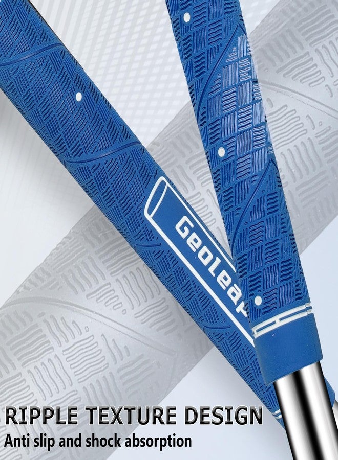 Geoleap Golf Grip Set of 13- Grips with 15 Tapes and Grips with All Repair Kits for Choice,Memory Point assists Hand Placement,Premium Rubber Golf club Grips with Corrugated Textured Control - Image 2