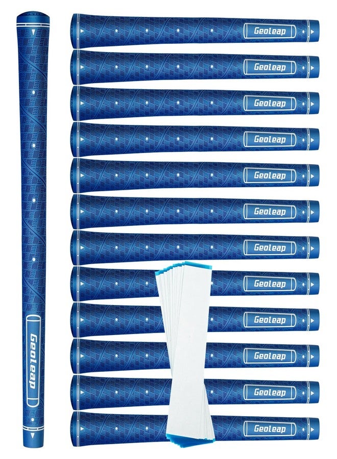 Geoleap Golf Grip Set of 13- Grips with 15 Tapes and Grips with All Repair Kits for Choice,Memory Point assists Hand Placement,Premium Rubber Golf club Grips with Corrugated Textured Control - Image 1