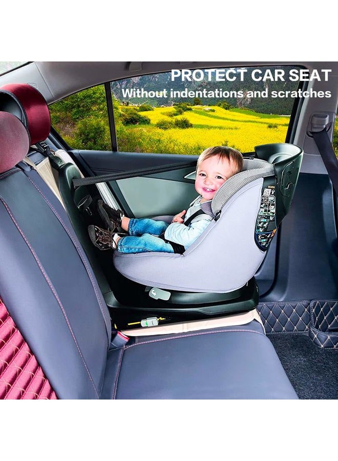 Evarne Car Seat Protector, Non-Slip Backing Will Not Leave Imprint, Waterproof Thicker Car Seat Cover for SUV, Sedan, Truck, Leather Seat Protector (Ochre) - Image 2