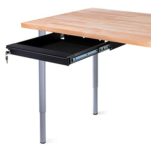 Penn Elcom Under Desk Laptop Drawer, Lockable, for 14” Laptops - Premium Sliding Security Drawers - Model EX-6101B - Image 1