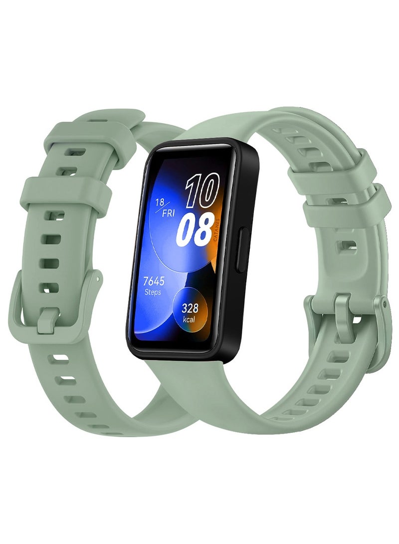 CATANES Huawei Band 8 and Band 9 Watch Band for Men Women Sport Watch Strap Lightweight Silicone Replacement Band Light Blue - Image 3