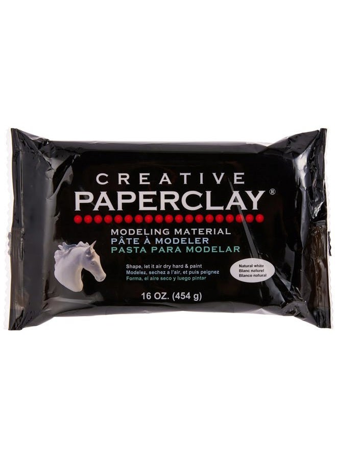 Creative Paperclay for Modeling Compound, 16-Ounce, White - Image 1
