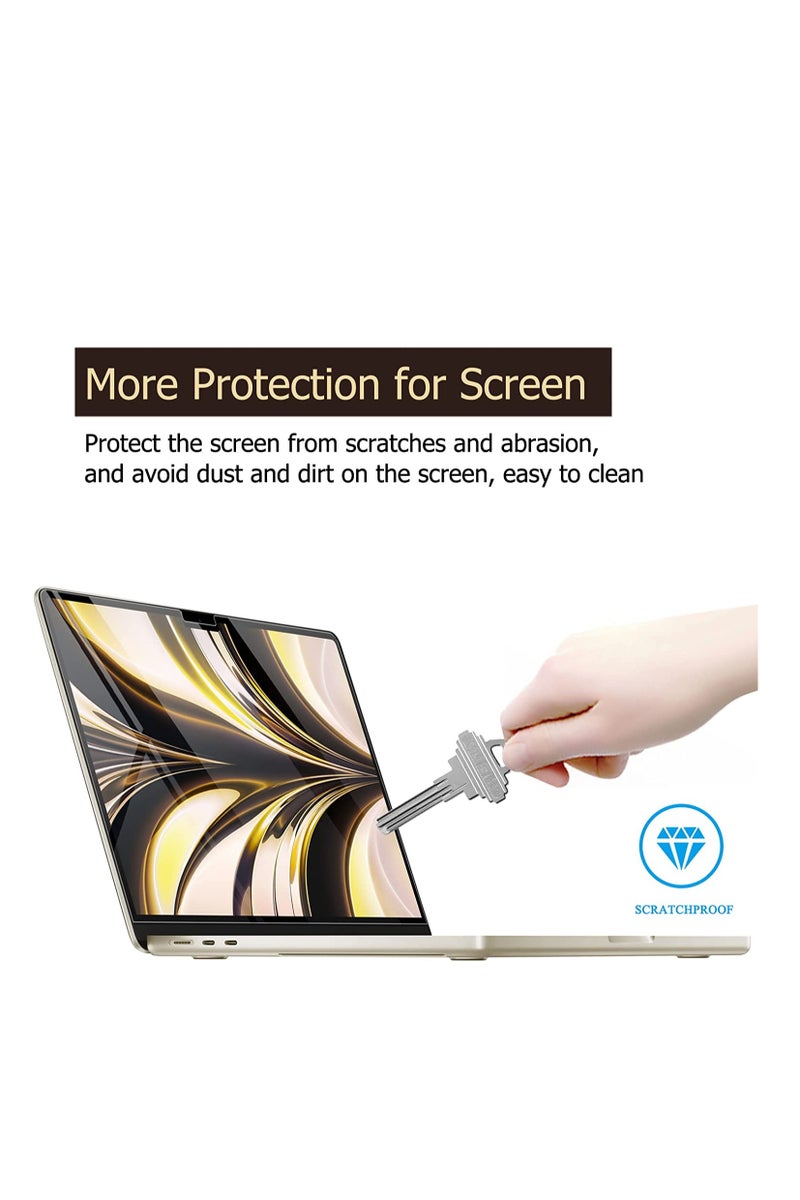 1Pack Anti Glare Screen Protector for New Apple 2025-2024-2023 MacBook Air 15 inch (Model: A3241 A3114 A2941) Laptop with M4 M3 M2 Chip 15.3 inch Laptop,Anti Fingerprint (Matte) Shield - Image 4
