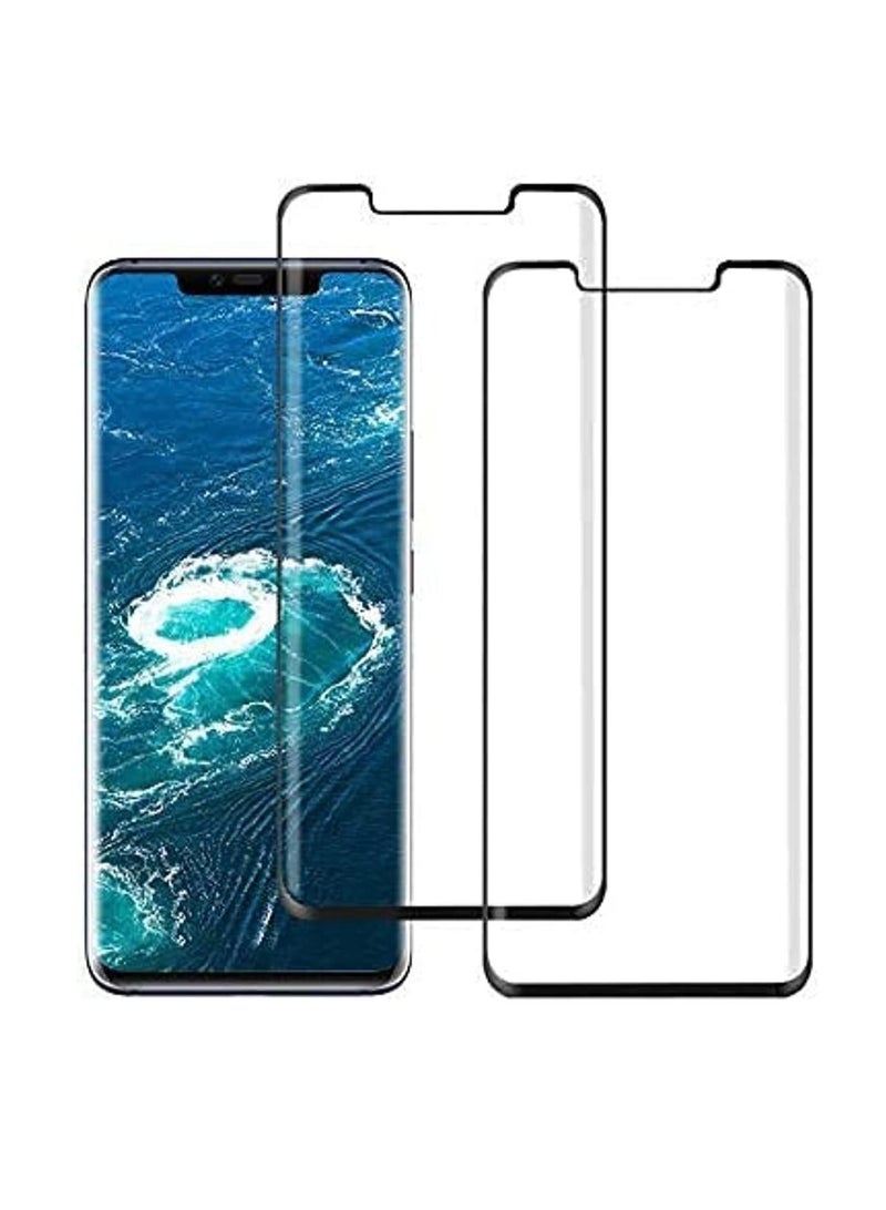 DUSALA Huawei Mate 30 Pro Screen Protector HD Clear Full Coverage 9H Hardness Scratch Resist Tempered Glass Protective Film for [2-Pack ] - Image 1