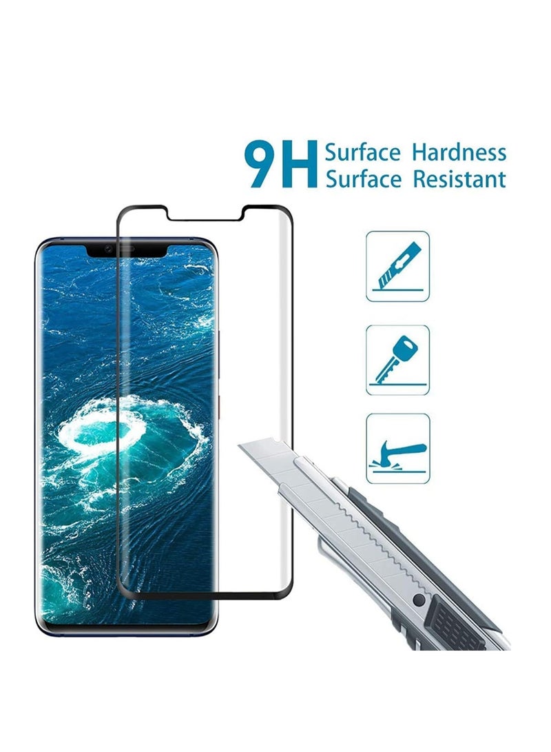 DUSALA Huawei Mate 30 Pro Screen Protector HD Clear Full Coverage 9H Hardness Scratch Resist Tempered Glass Protective Film for [2-Pack ] - Image 3