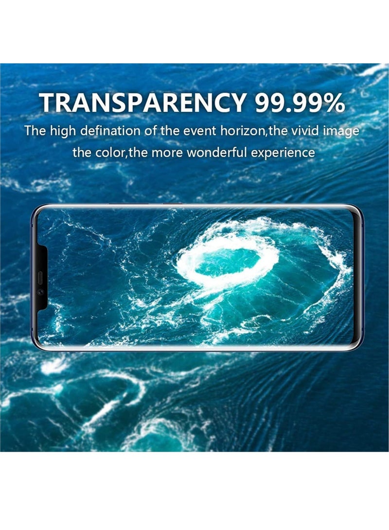 DUSALA Huawei Mate 30 Pro Screen Protector HD Clear Full Coverage 9H Hardness Scratch Resist Tempered Glass Protective Film for [2-Pack ] - Image 5