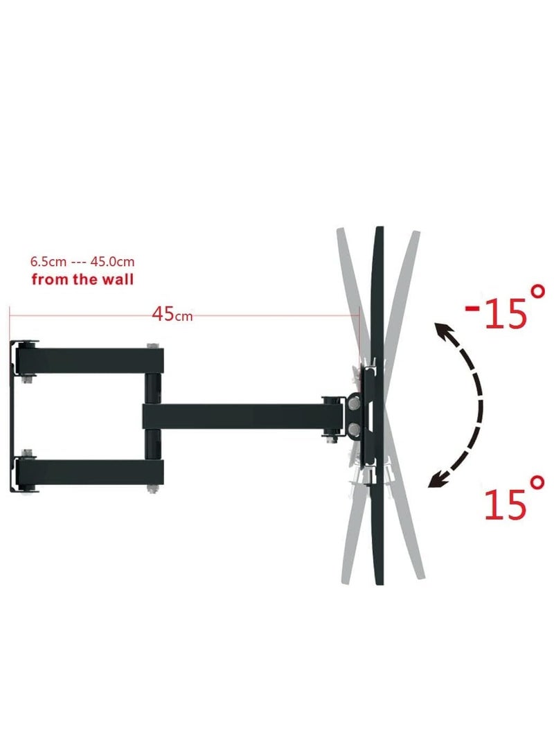 ELTRAZONE TV Stand/TV Wall Mount,Swivel and Tilt for Most 32-70Inch Flat Screen TV,Rugged TV Mount Articulating Dual Arms,Standard Load 66 Ibs  - Image 4