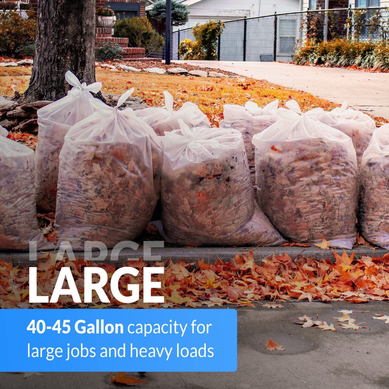 Reli. 40 to 45 Gallon Trash Bags Heavy Duty | 50 Trash Bags | Super Sizeable, Clear, Garbage for Serious Cleanup - Image 5