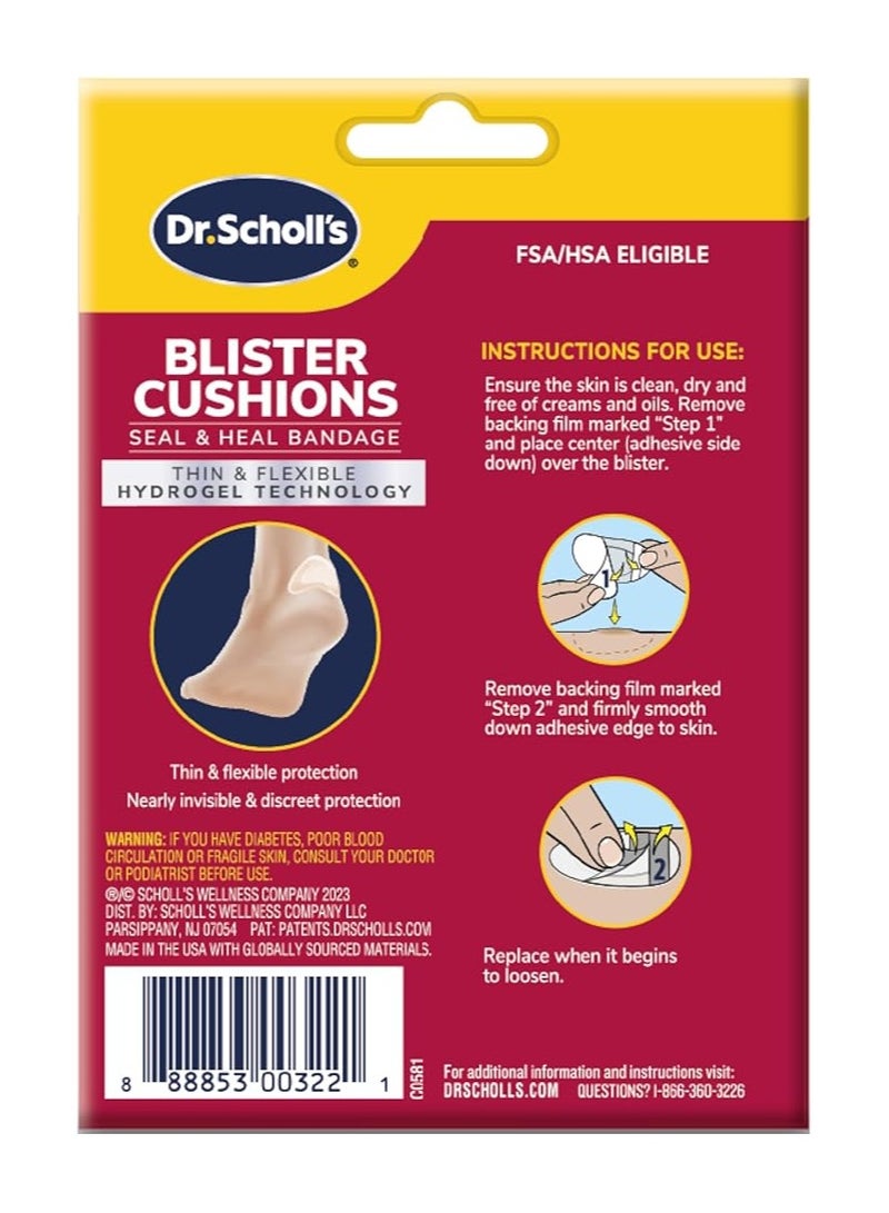 Dr. Scholl's Duragel Blister Cushions – 8ct, Immediate & All-Day Pain Relief - Image 2