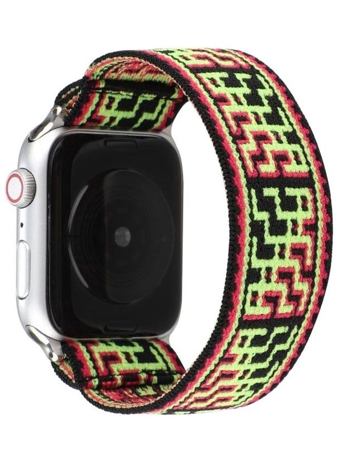 NIBEMINENT Replacement Watchband For Apple Watch Series 7 45mm/6 & SE 5 4 44mm/3 2 1 42mm Multicolour - Image 1