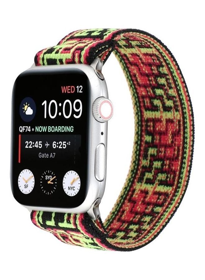 NIBEMINENT Replacement Watchband For Apple Watch Series 7 45mm/6 & SE 5 4 44mm/3 2 1 42mm Multicolour - Image 2
