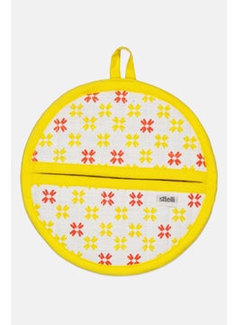 Sttelli Floral Pattern Bloom Pot Holder, Yellow  - Image 2