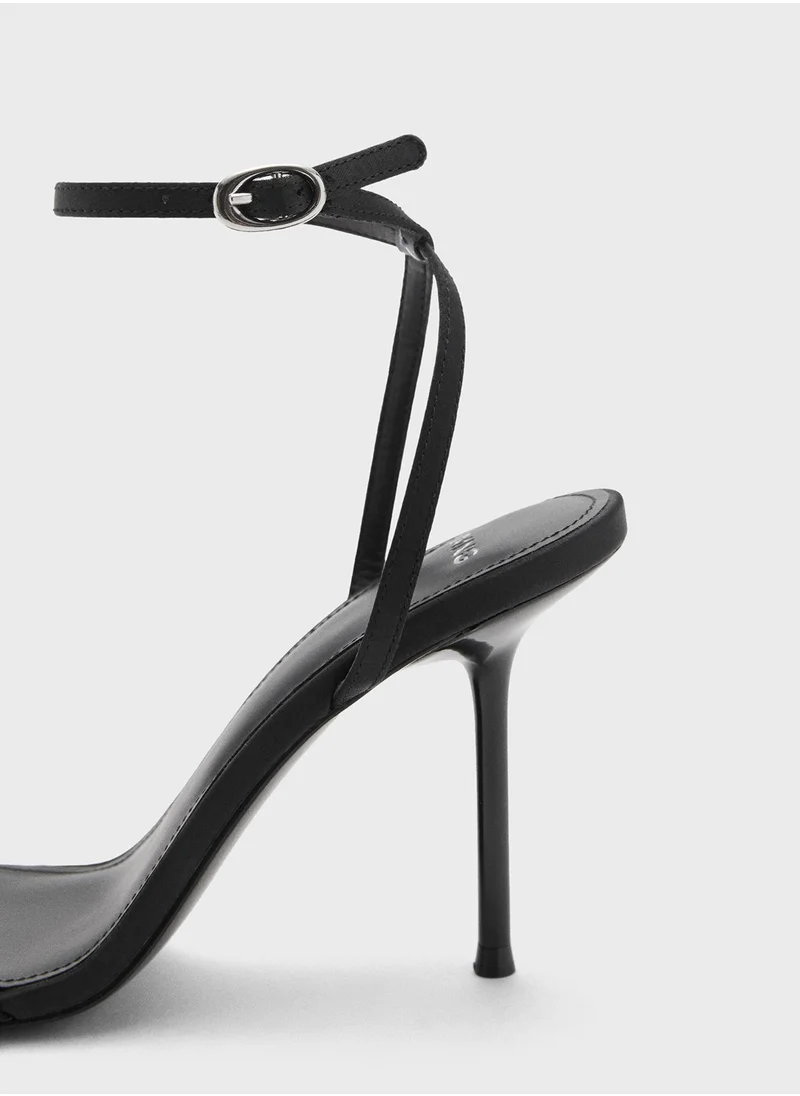MANGO Celes Ankle Strap High Heel Sandals