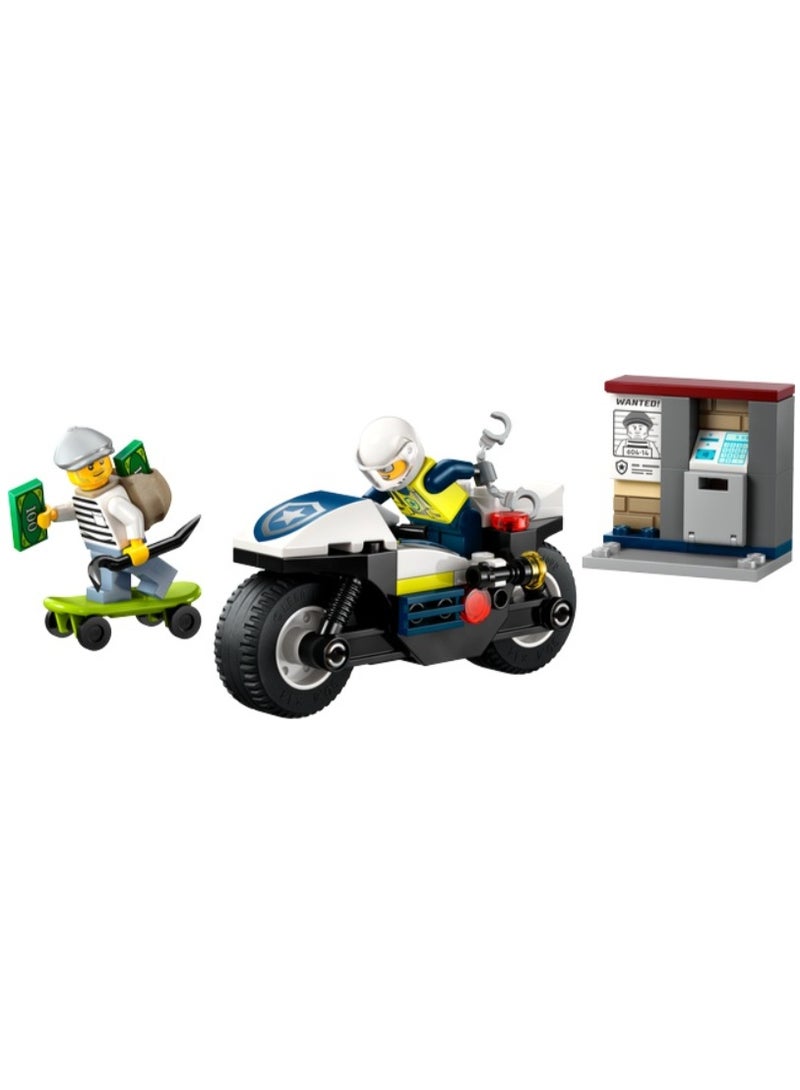 LEGO City Police Motorcycle Chase Building Set - Image 2