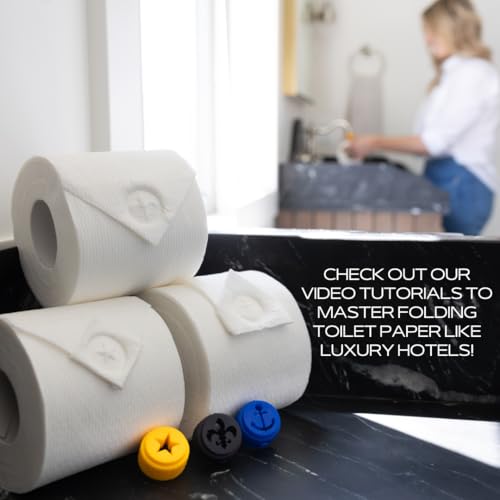 BURU SOLUTIONS Toilet Paper Stamp Nautical (Anchor) - Add a Unique Personal Touch to Your Bathroom Decor! Enhance your Home Decor. Ideal for Housekeeping, Hotels, Rentals, Home Staging Decor and more - Image 4
