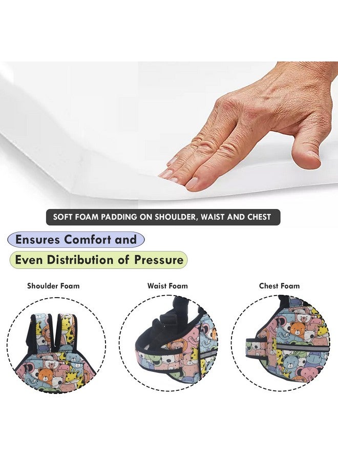 كراديل كروفت حزام أمان سكوتر | حزام أمان للأطفال على الدراجات ذات العجلتين (Happy Zoo) - Image 5