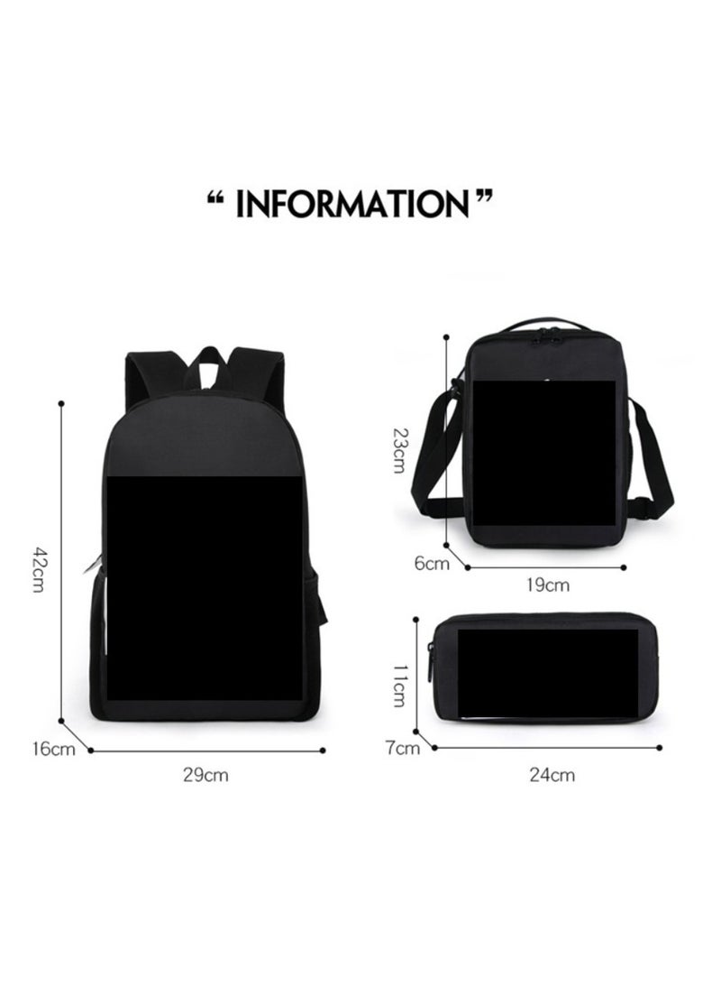 Backpack for primary and secondary school students, backpack for children, anime cartoon backpack, pencil case - Image 2