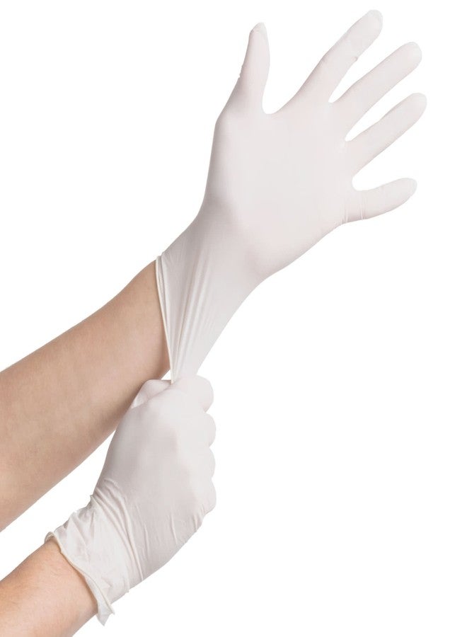 Noble قفازات لاتكس disposable سميكة 4.5 مل بدون بودرة للخدمة الغذائية، 100 حبة، صغيرة - Image 4