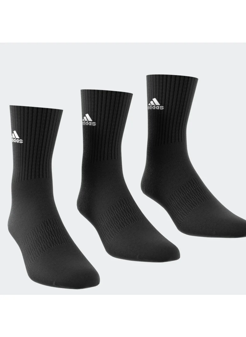 اديداس CUSHIONED SPORTSWEAR CREW SOCKS 3 PAIR PACK