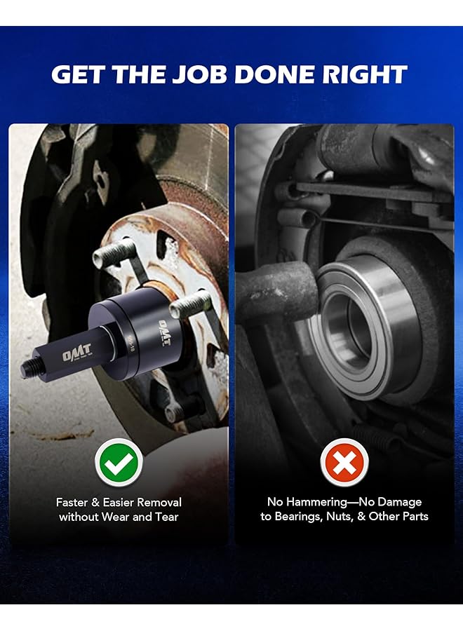 Orion Motor Tech Wheel Bearing Press Kit For Front Wheel Drive Bearing Removal & Installation, 24Pc Wheel Bearing Puller Tool Set With Sliding Screws Universal Bushings Sleeves Storage Case - Image 4