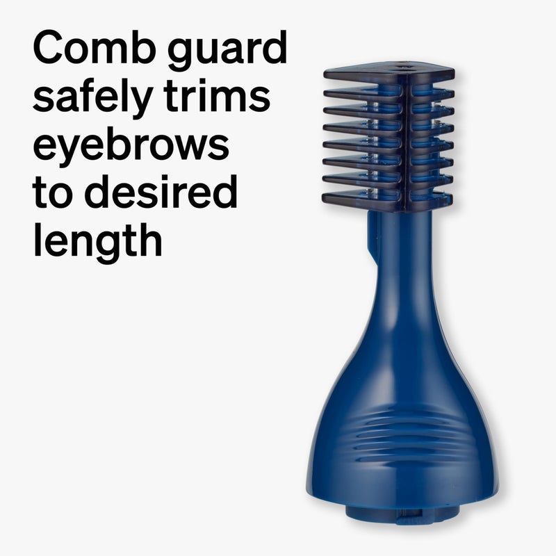 Schick Hair Trimmer, 3-in-1 Trimmer for Nose, Ear & Eyebrows, Painless Hair Removal, Cordless, Quick-Change Attachments, Waterproof, Expert Finish, Unisex Grooming - Image 5