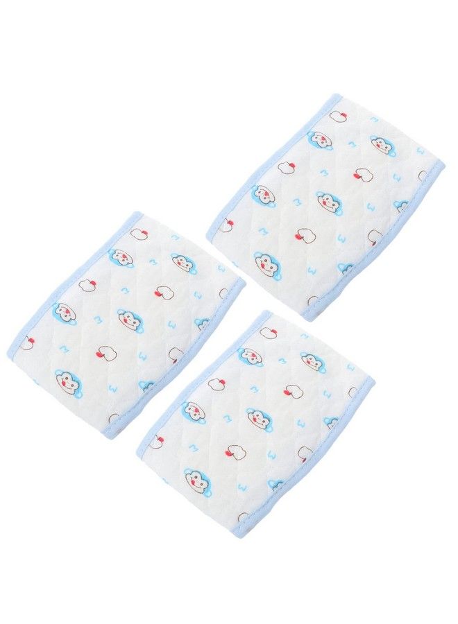 ULTNICE 3Pcs Cotton Baby Belly Band Infant Umbilical Cord Newborn Umbilical Cord Belly Band Baby Belly Cover Newborn Waist Support Belly Bands Skyblue - Image 2