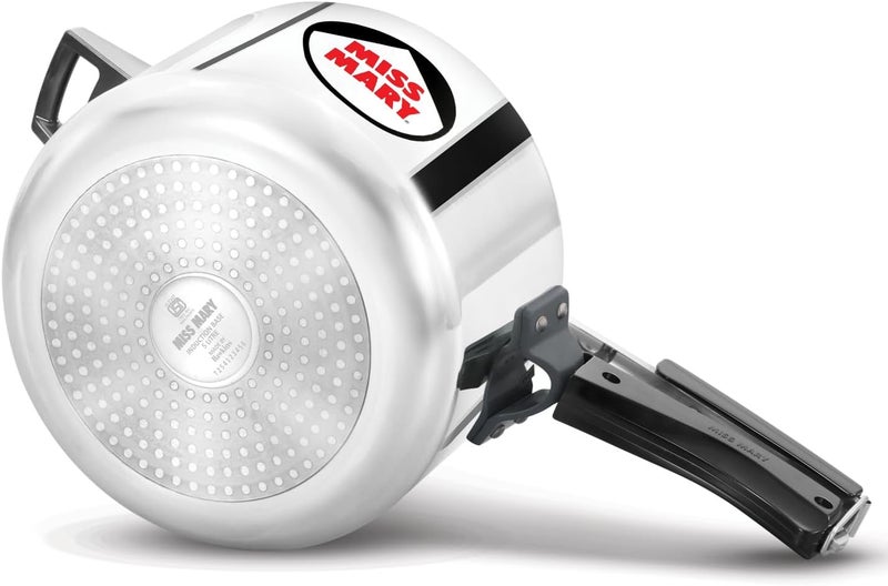 Hawkins 5 Litre Miss Mary Pressure Cooker, Induction Compatible Inner Lid Cooker, Silver - Image 1