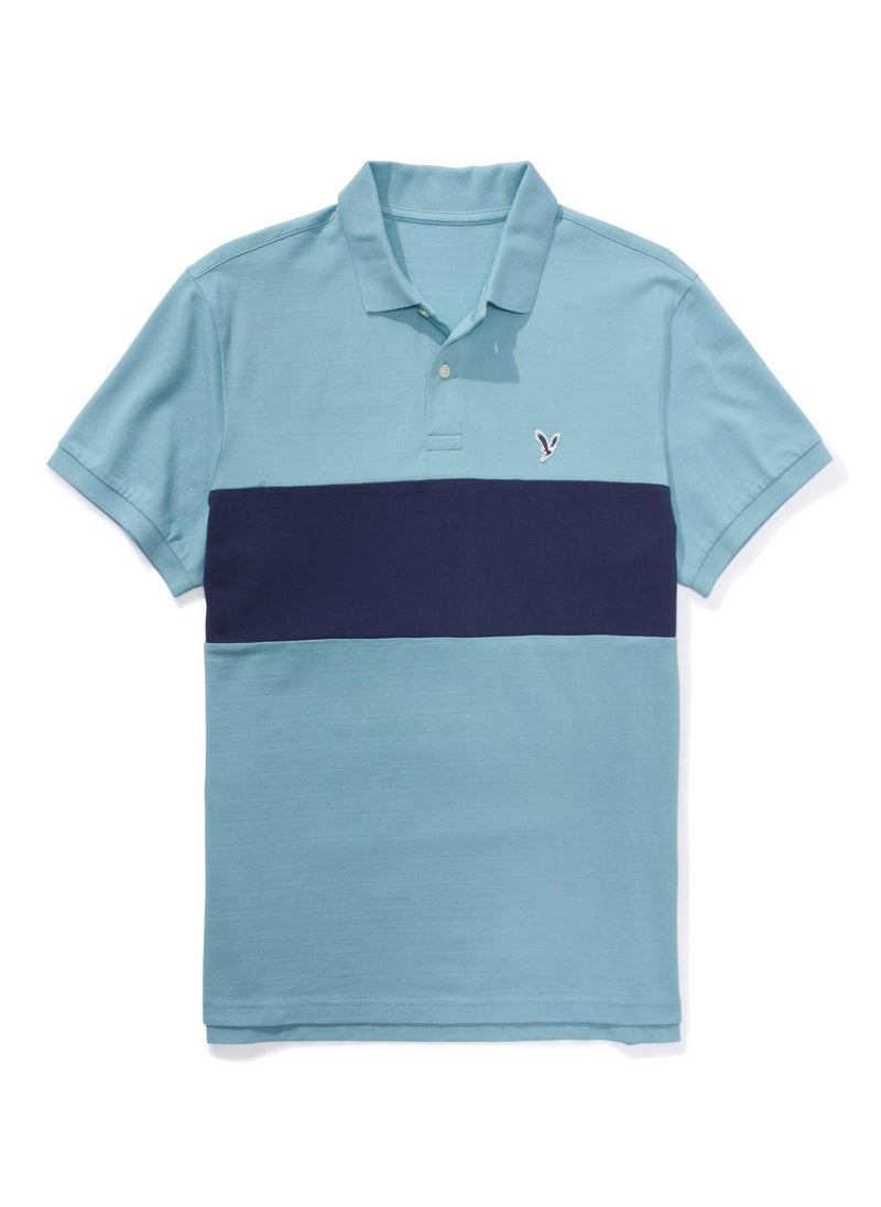 امريكان ايجل تيشيرت بولو بنمط كتل الالوان - Image 1