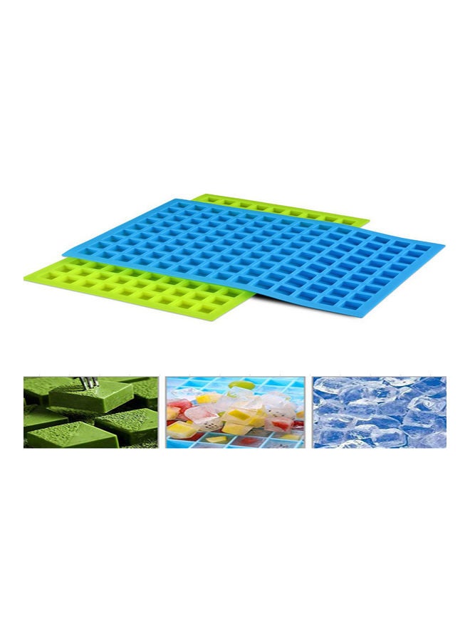 NIBEMINENT 126 Grids Square Ice Mold Silicone Chocolate Baking Tray Manual Brown Sugar Mould multicolor 19*19*19cm - Image 3