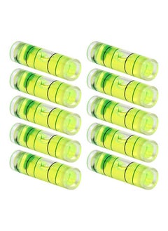 Hegebeck Hegebeck 10Pcs Small Cylindrical Bubble Spirit Level Vials, 9.5×34 mm/ 0.37×1.34 inch PMMA Frame Mural Hanging Measuring Instruments Layout Tools  - Image 1