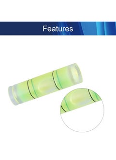 Hegebeck Hegebeck 10Pcs Small Cylindrical Bubble Spirit Level Vials, 9.5×34 mm/ 0.37×1.34 inch PMMA Frame Mural Hanging Measuring Instruments Layout Tools  - Image 3