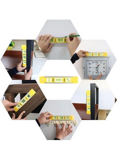 Hegebeck Hegebeck 10Pcs Small Cylindrical Bubble Spirit Level Vials, 9.5×34 mm/ 0.37×1.34 inch PMMA Frame Mural Hanging Measuring Instruments Layout Tools  - Image 5