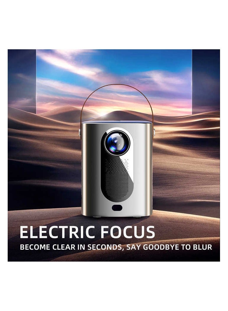 Projector Electric Focus Android 4K HD Home Portable Outdoor Projector Hisilicon Chip Smart Video Beamer with Wi-Fi and Bluetooth - Image 4