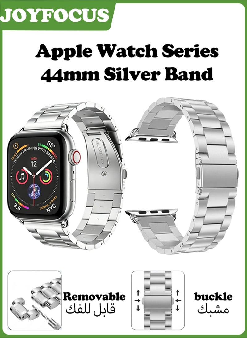 جوي فوكس حزام بديل لساعة Apple Watch Series  مقاس 44 مم فضي - Image 1