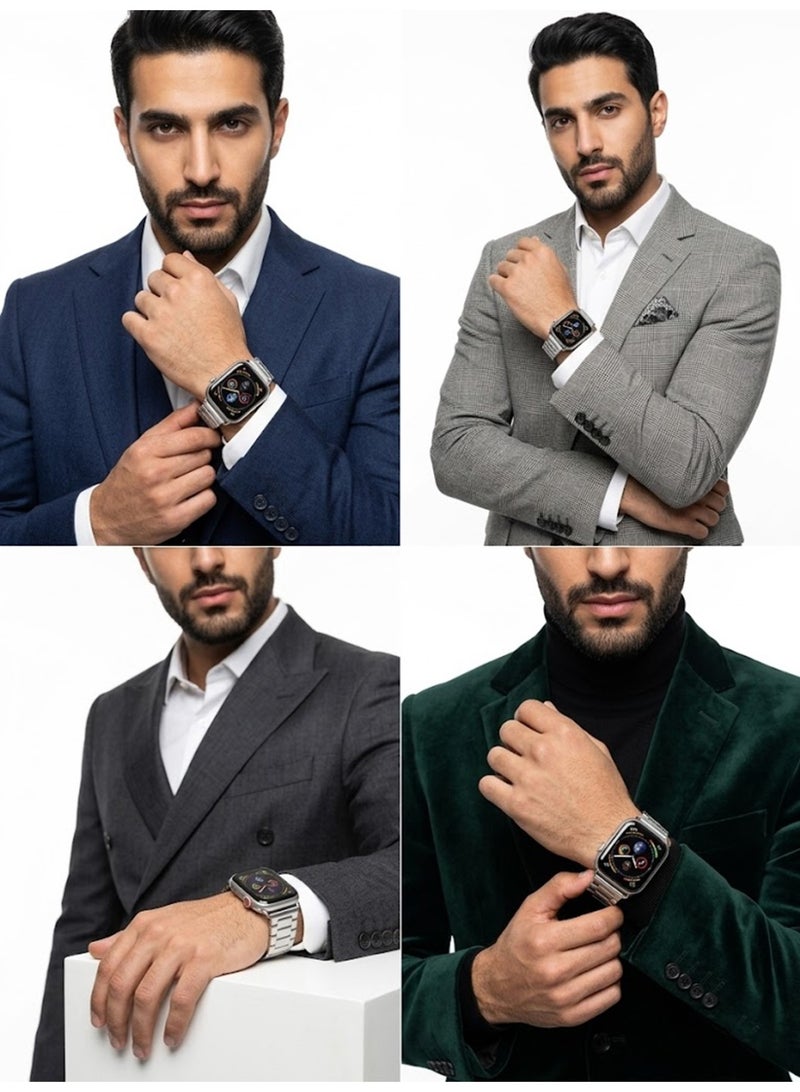 جوي فوكس حزام بديل لساعة Apple Watch Series  مقاس 44 مم فضي - Image 5