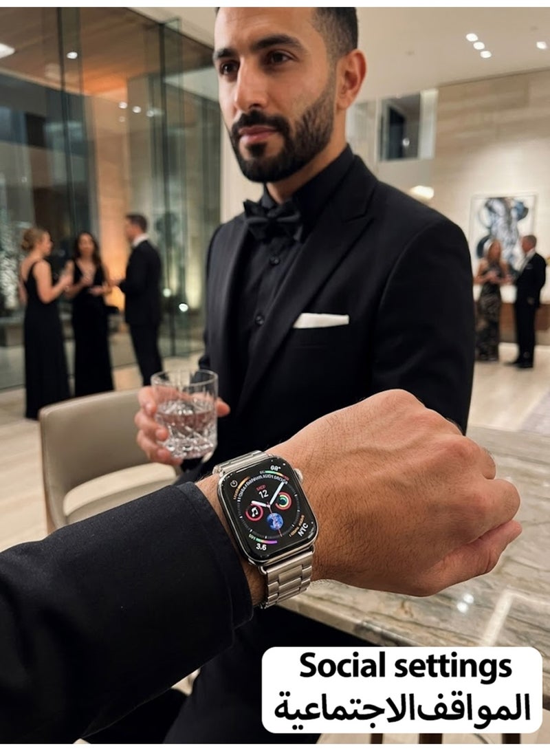 جوي فوكس حزام بديل لساعة Apple Watch Series  مقاس 44 مم فضي - Image 4