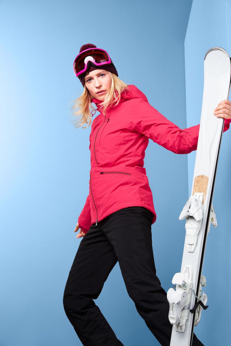 Tchibo Women Sports Fit Solid Ski Jacket, Dark Pink - Image 1