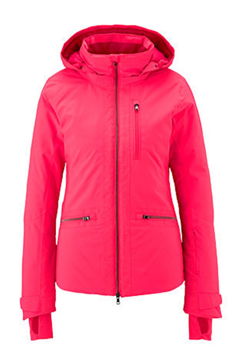 Tchibo Women Sports Fit Solid Ski Jacket, Dark Pink - Image 2
