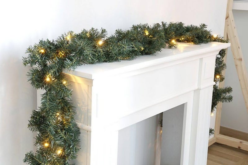 Evisha Heavly Dense Thick Christmas Tree Garland 9/Feet Geen Pine Ribbon Garlands X-Mass New Year Holiday Decoration Home Decor - Image 3