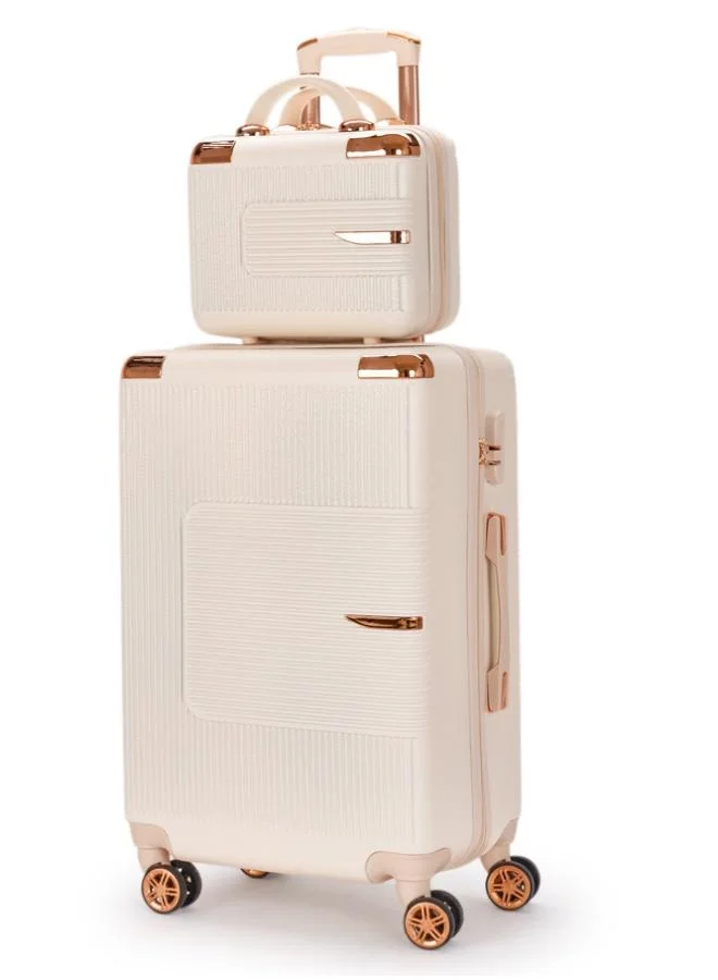 ليمرا طقم شنط سفر من ليمرا مكون من 4 قطع حقائب أمتعة لون بيـج