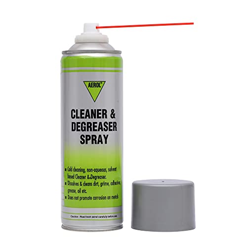 Aerol Cleaner & Degreaser Spray Grade 6001 (350g / 543ml), Plastic Safe Cleaner for Dies, Moulds, Machinery & Metal Components, Removes Grease, Oil, Wax & Tar - Image 2