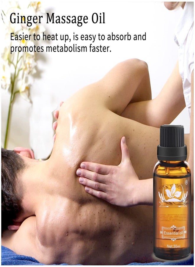 Ownest 3 Pack Ginger Massage Oil,100% Pure Natural Lymphatic Drainage Ginger Oil,SPA Massage Oils,Repelling Cold and Relaxing Active Oil-30ml - Image 2