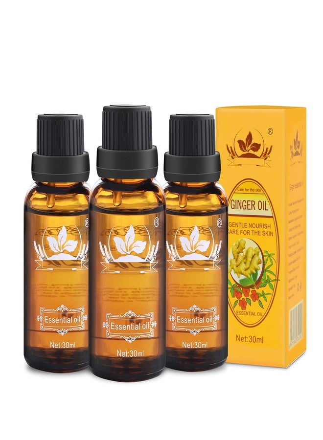 Ownest 3 Pack Ginger Massage Oil,100% Pure Natural Lymphatic Drainage Ginger Oil,SPA Massage Oils,Repelling Cold and Relaxing Active Oil-30ml - Image 1