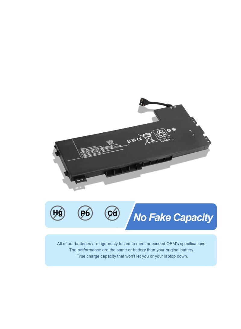 Terabyte بطارية لابتوب بديلة VV09XL HSTNN-DB7D متوافقة مع سلسلة HP ZBook 15 G3 G4 17 G3 محطة العمل المحمولة HSTNN-DB7D - Image 4