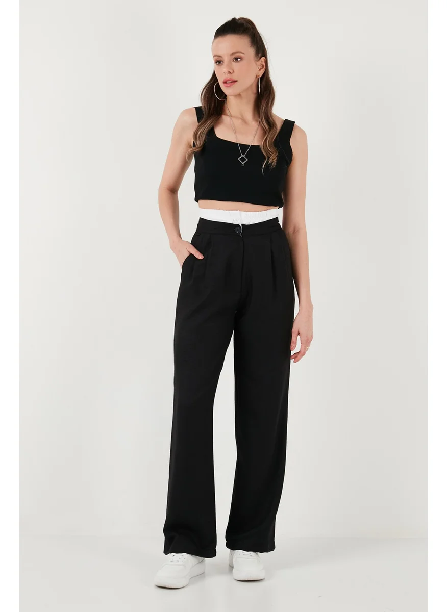 Lela Relaxed Fit High Waist Wide Leg Pants Women's Trousers 673P1012