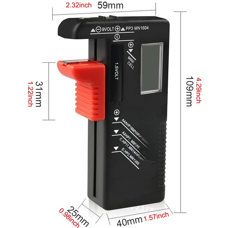 Portable Battery Capacity Indicator Compact Size Lithium Battery Level Tester Battery Voltage Meter Battery Volt Monitor Detector - Image 5
