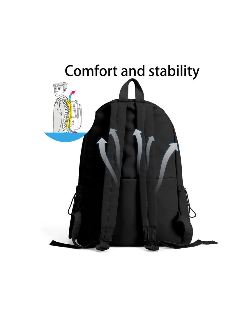 SUNSAR School Backpack Casual Lightweight Travel Rucksack Water Resistant College Bag Computer Bag for Men & Women Fits Notebook - Image 4