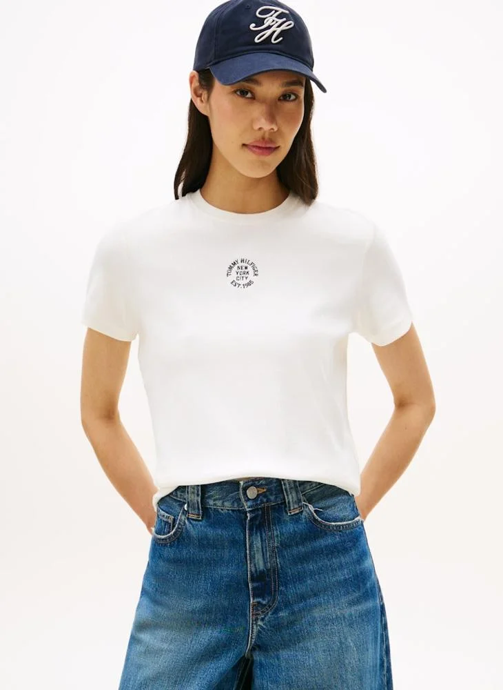 تومي هيلفيغر Graphic Crew Neck T-Shirt