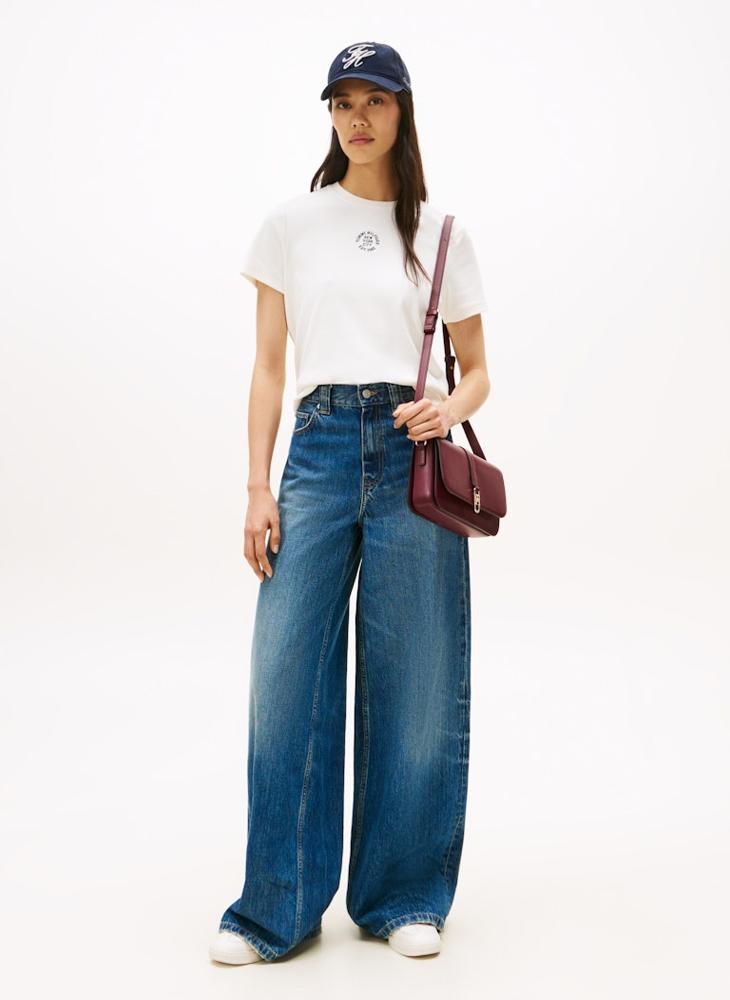 TOMMY HILFIGER Graphic Crew Neck T-Shirt - Image 4